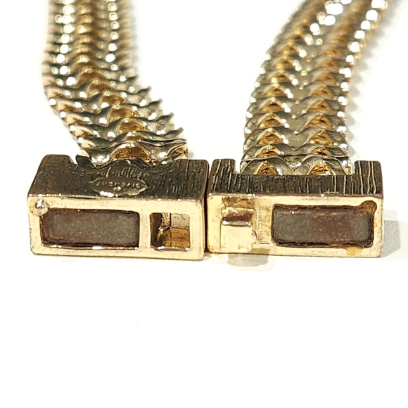 Givenchy Vintage Crystal Logo Gold Chain Choker Necklace - Picture 14 of 16